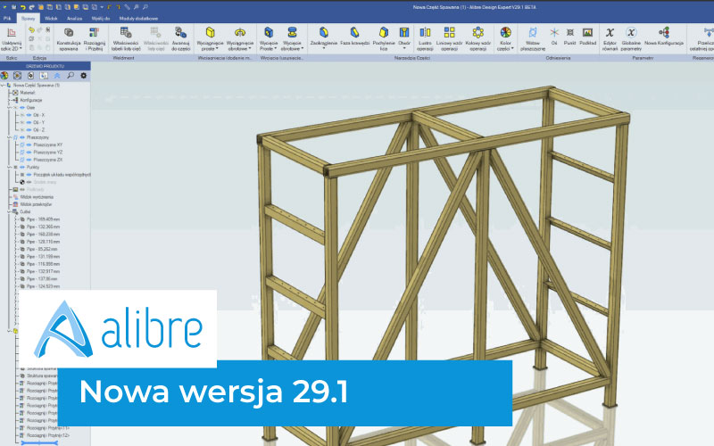 Alibre Design v29.1 – konstrukcje spawane i&nbsp;najważniejsze zmiany